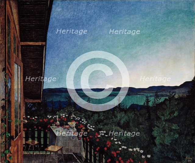 Summer Night. Artist: Sohlberg, Harald (1869-1935)