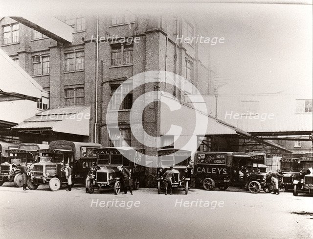 Caley Delivery Vehicles, Norwich, Norfolk, 1923. Artist: Unknown