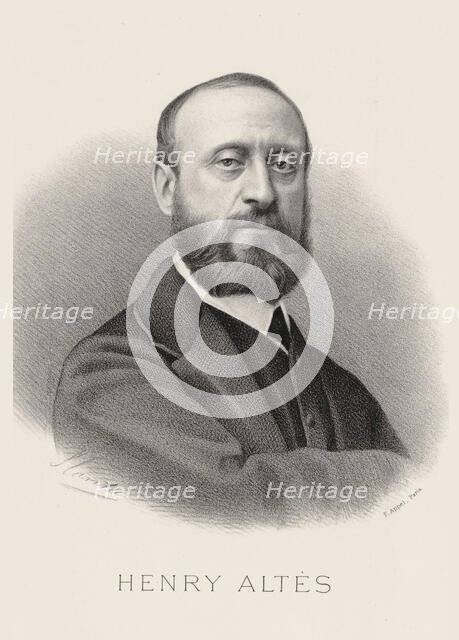 Portrait of the flautist and composer Joseph-Henri Altès (1826-1895), 1860. Creator: Anonymous.