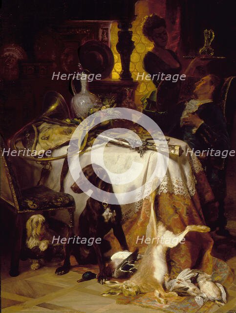 After the Hunt, 1870. Creator: David Dalhoff Neal.