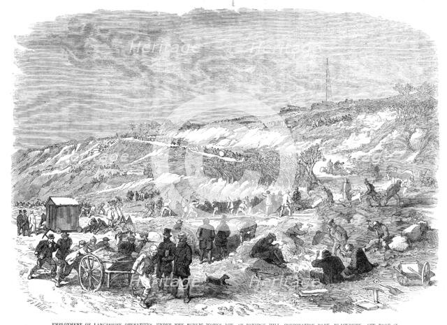 Employment of Lancashire operatives, under the Public Works Act..., Blackburn, 1864. Creator: Frederick John Skill.