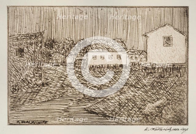 Street Scene, Building, Or Portrait, 1902-1905. Creator: Abraham Walkowitz.