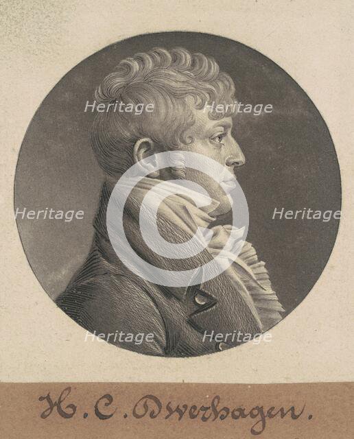 H. C. Dwerhagen, 1804. Creator: Charles Balthazar Julien Févret de Saint-Mémin.