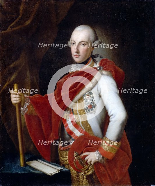 Portrait of Emperor Joseph II (1741-1790). Artist: Maron, Anton von (1733-1808)
