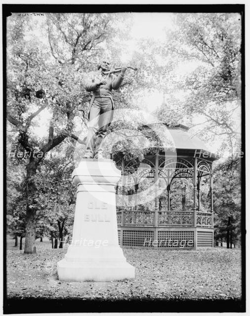 Ole Bull monument, Loring Park, Minneapolis, Minn., c1902. Creator: William H. Jackson.