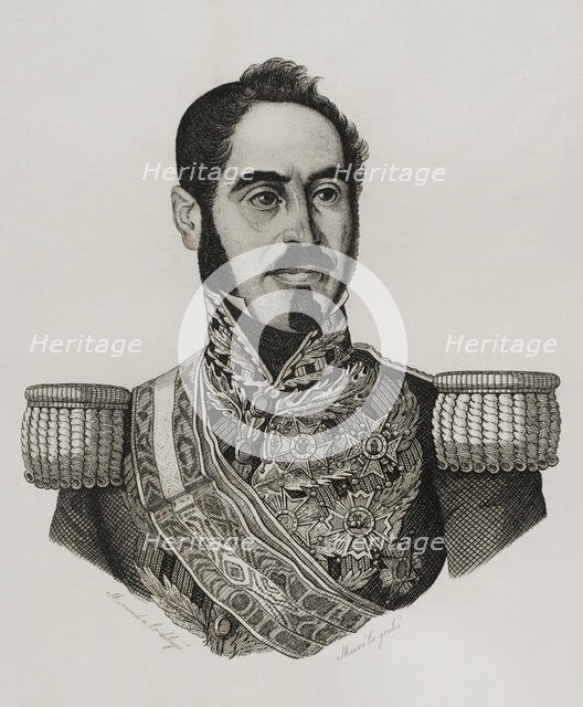 Joaquín Baldomero Fernández-Espartero Alvarez de Toro (1793-1879), 1845.  Creators: Pedro Celestino Mare, Manuel Miranda.