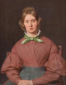 Portrait of Susanne Cecilie Kobke, née Kobke, the Artist´s Wife, 1836. Creator: Christen Købke.