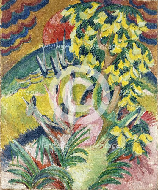 Curving Bay, c. 1914. Artist: Kirchner, Ernst Ludwig (1880-1938)