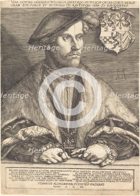 Wilhelm V, Duke of Julich, Cleve and Berg, 1540. Creator: Heinrich Aldegrever.