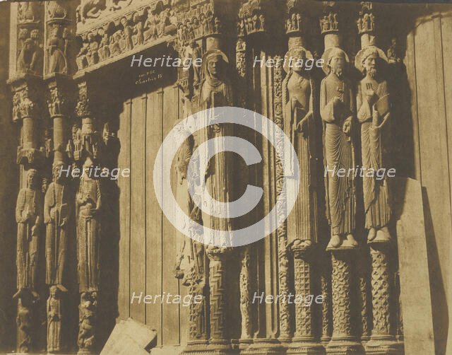 Chartres Cathedral, 1850-52. Creator: Em. Pec.