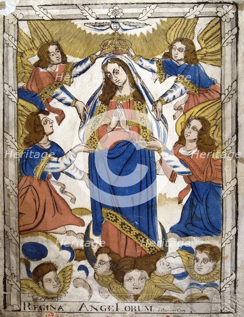 Coronation of the Virgin Mary, 19th century. Artist: Anon