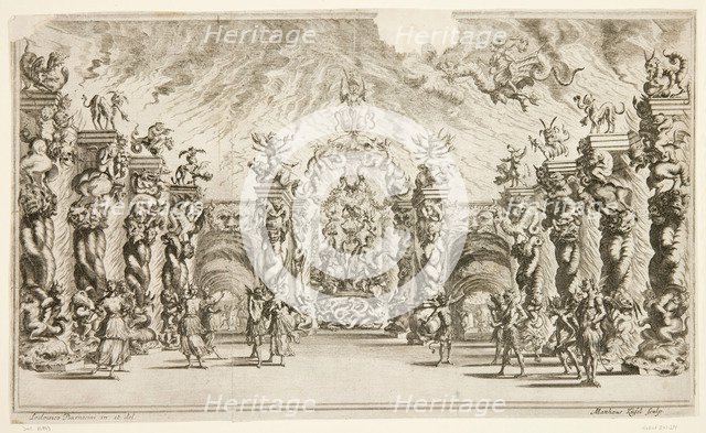 Scene from the opera Il pomo d'oro (The Golden Apple) of A. Cesti to the wedding of Leopold I and Ma