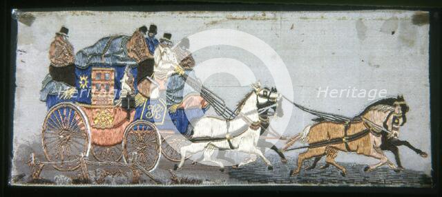 The London & York Royal Mail Coach, England, 1879. Creator: Possibly Thomas Stevens.