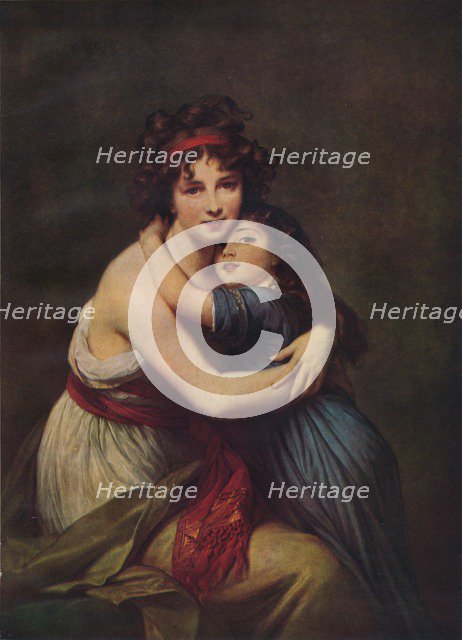 Madame Vigee Lebrun and her daughter, Jeanne Lucie Louise, 1789, (1938). Artist: Elisabeth Louise Vigee-LeBrun