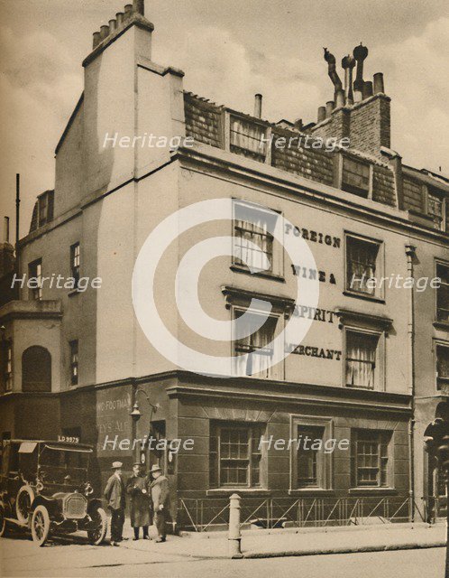 '"The Running Footman", A Picture of the Old Mayfair', c1935. Creator: Donald McLeish.