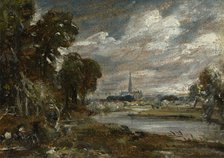 Salisbury Cathedral From The River Nadder, c1829. Creator: John Constable.