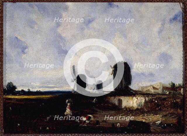 Moulins près de la Glacière, vers 1820, c1820. Creator: Paul Huet.