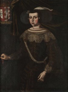 Portrait of Luisa de Guzmán (1613-1666), Queen of Portugal, 17th century. Creator: Avelar Rebelo, José de (c. 1600-1657).