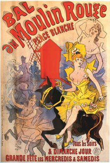 Bal du Moulin Rouge, 1889. Creator: Chéret, Jules (1836-1932).