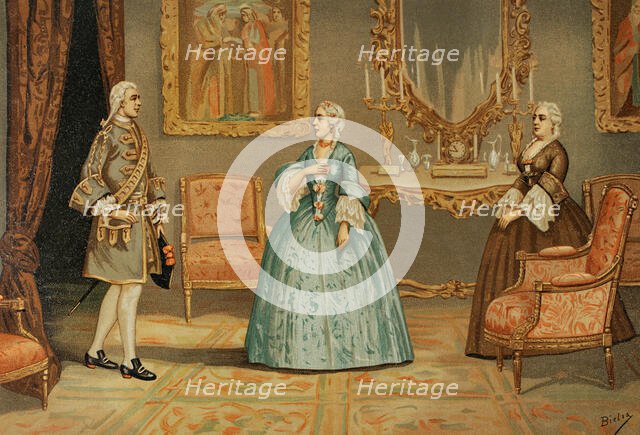 Prison of the princess des Ursins, 1891.  Creator: Bielsa.