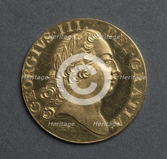 Guinea [pattern] (obverse), 1761. Creator: Richard Yeo (British, 1720-1779).