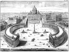St Peter's Basilica, Rome, 1702. Artist: Unknown