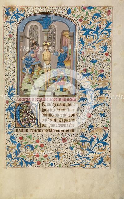 The Flagellation; Arenberg Hours, early 1460s. Creator: Willem Vrelant.