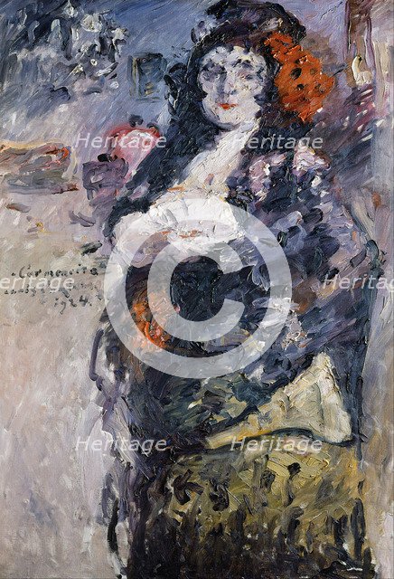 Carmencita (Portrait of Charlotte Berend-Corinth in Spanish Dress). Artist: Corinth, Lovis (1858-1925)