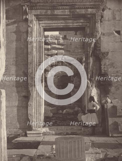 The Acropolis of Athens, plate 21, 1869/1870. Creator: William James Stillman.