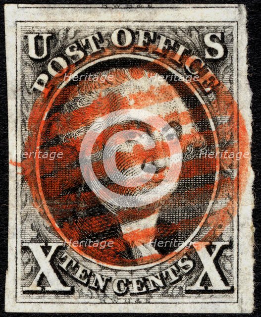 10c Washington single, 1847. Creator: Unknown.