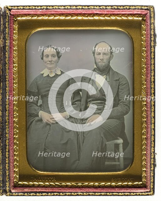 Phoebe Matthews and Captain Oliver Matthews, 1839/66. Creator: Nathaniel C. Jaquith.