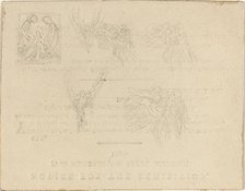 Sheet of Studies, in or after 1798. Creator: John Flaxman.