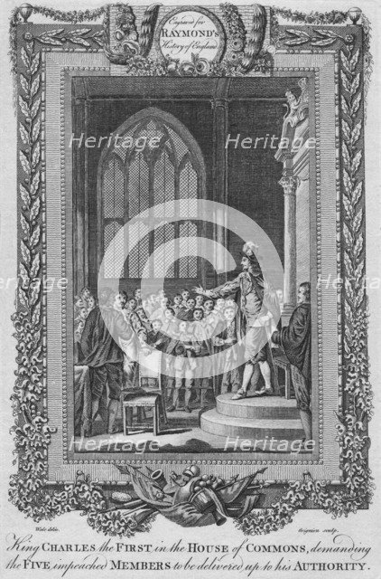 'King Charles the First in the House of Commons', c1787. Artist: Unknown.