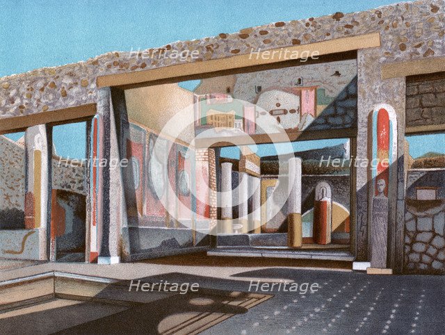 Remains of the house of the banker Lucius Caecilius Iucundus, Pompeii, (1902). Creator: Unknown.