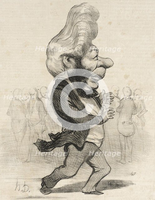 Ferdinand Favre, 1849. Creator: Honore Daumier.