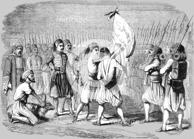 'Turkish Army; Consecration of a Banner', 1854. Creator: Unknown.