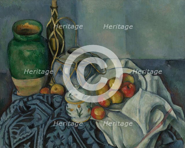 Still Life with Apples, 1893-1894. Creator: Paul Cezanne.