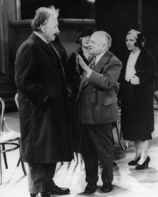 Albert Einstein (1879-1955) with Carl Laemmle (1867-1939), movie mogul, 1931. Artist: Unknown