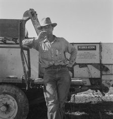 George Cleaver who is trying to develop 177 acres of raw land, Malheur County, Oregon, 1939. Creator: Dorothea Lange.