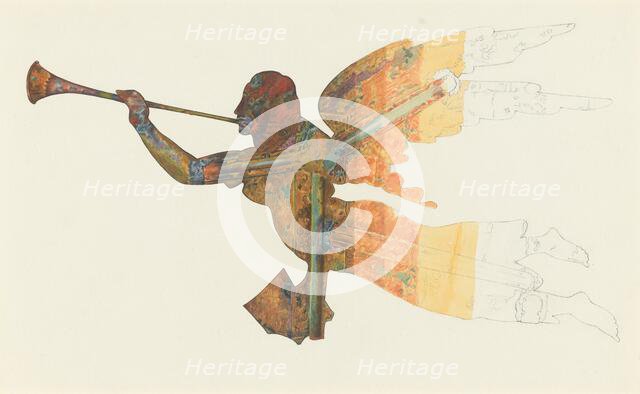 Gabriel Weather Vane (Technique), 1935/1942. Creator: Lucille Chabot.