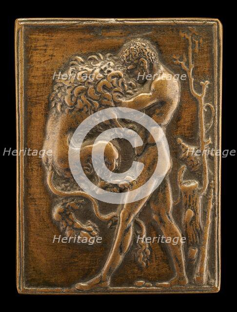 Standing Hercules with the Nemean Lion, c. 1488/1489. Creator: Moderno.