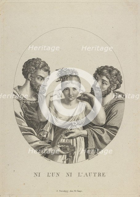 None of the two (Ni L'Un, Ni L'Autre), Early 19th cen.. Artist: Fleischmann, Friedrich (1791-1834)