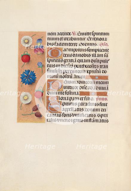 Hours of Queen Isabella the Catholic, Queen of Spain: Fol. 34v, c. 1500. Creator: Master of the First Prayerbook of Maximillian (Flemish, c. 1444-1519); Associates, and.