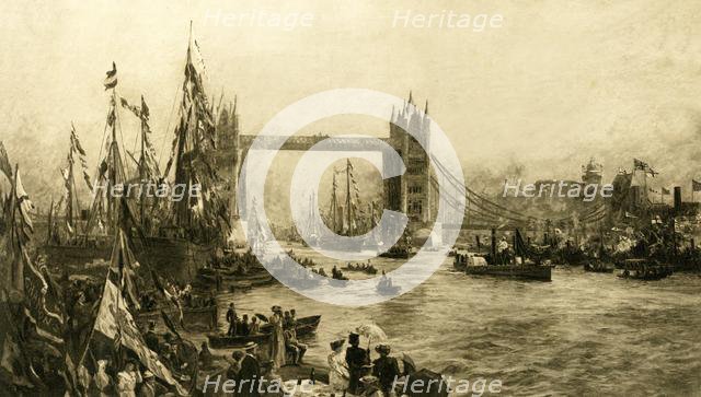 'The Opening Ceremony of the Tower Bridge', c1894.  Creator: Unknown.