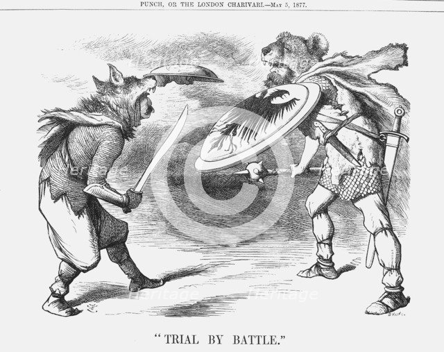 'Trial by Battle', 1877. Artist: Joseph Swain