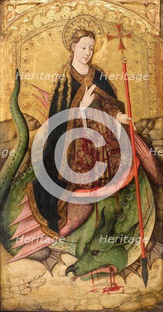 Saint Margaret, ca 1455. Artist: Rexach, Juan (active 1431-1482)