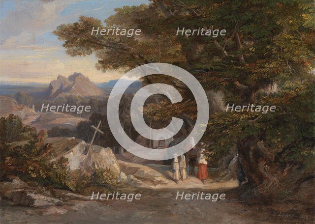 Between Olavano L'Civitella, 1842. Creator: Edward Lear.