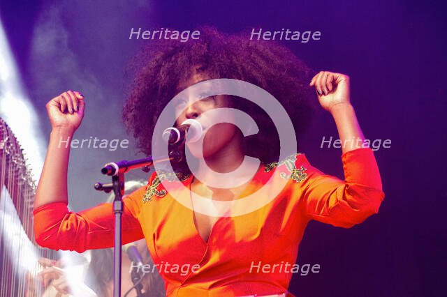 Laura Mvula, Love Supreme Jazz Festival, Glynde Place, East Sussex, July 2014. Creator: Brian O'Connor.