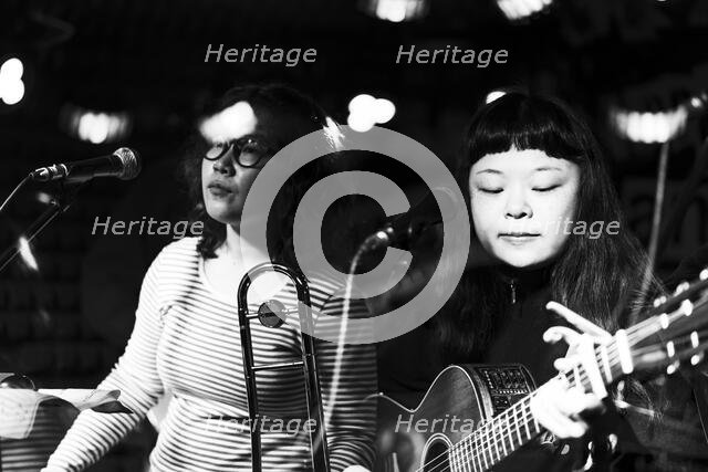 Maya Akechi and Alborg live at Hope & Anchor, Islington, London, May 2025. Creator: Annapaola Marchesani.