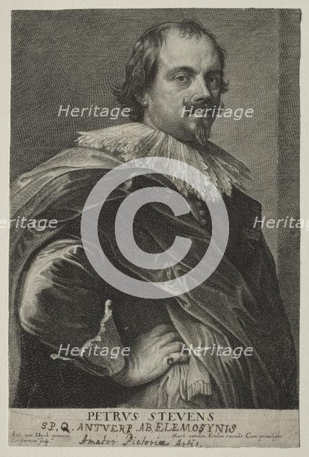 Portrait of Peter Stevens. Creator: Lucas Emil Vorsterman (Flemish, 1595-1675).